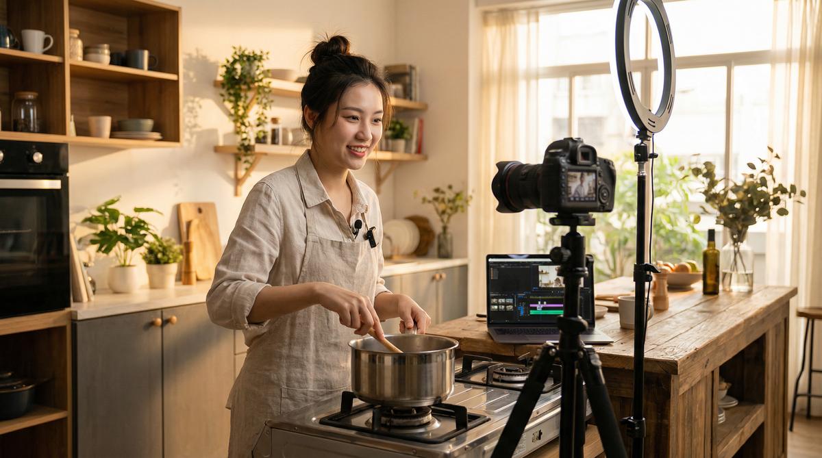 黑丝VLOG-美食视频